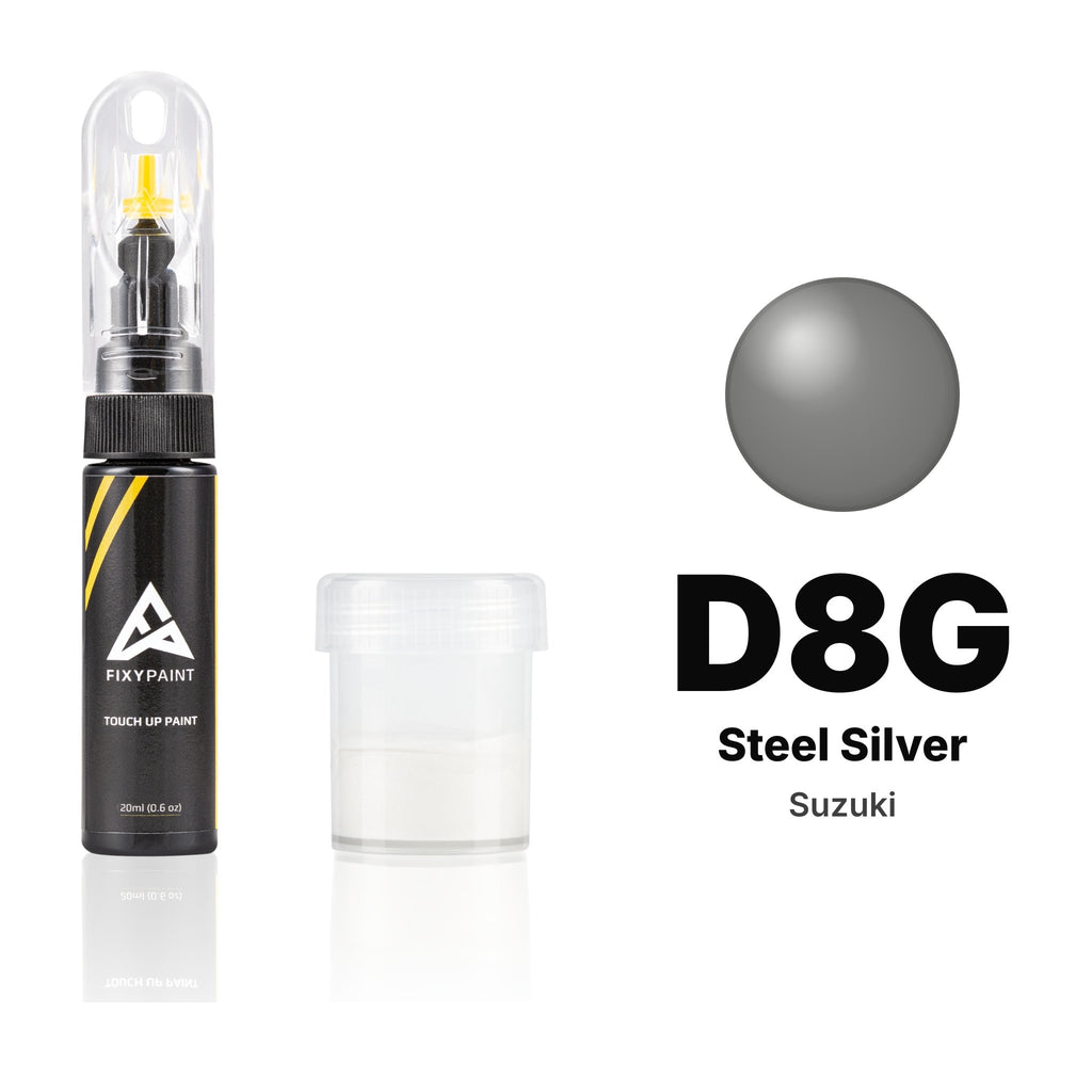 Lackstift für Suzuki – D8G Steel Silver (alle Modelle, 2018–2019), Set Standard