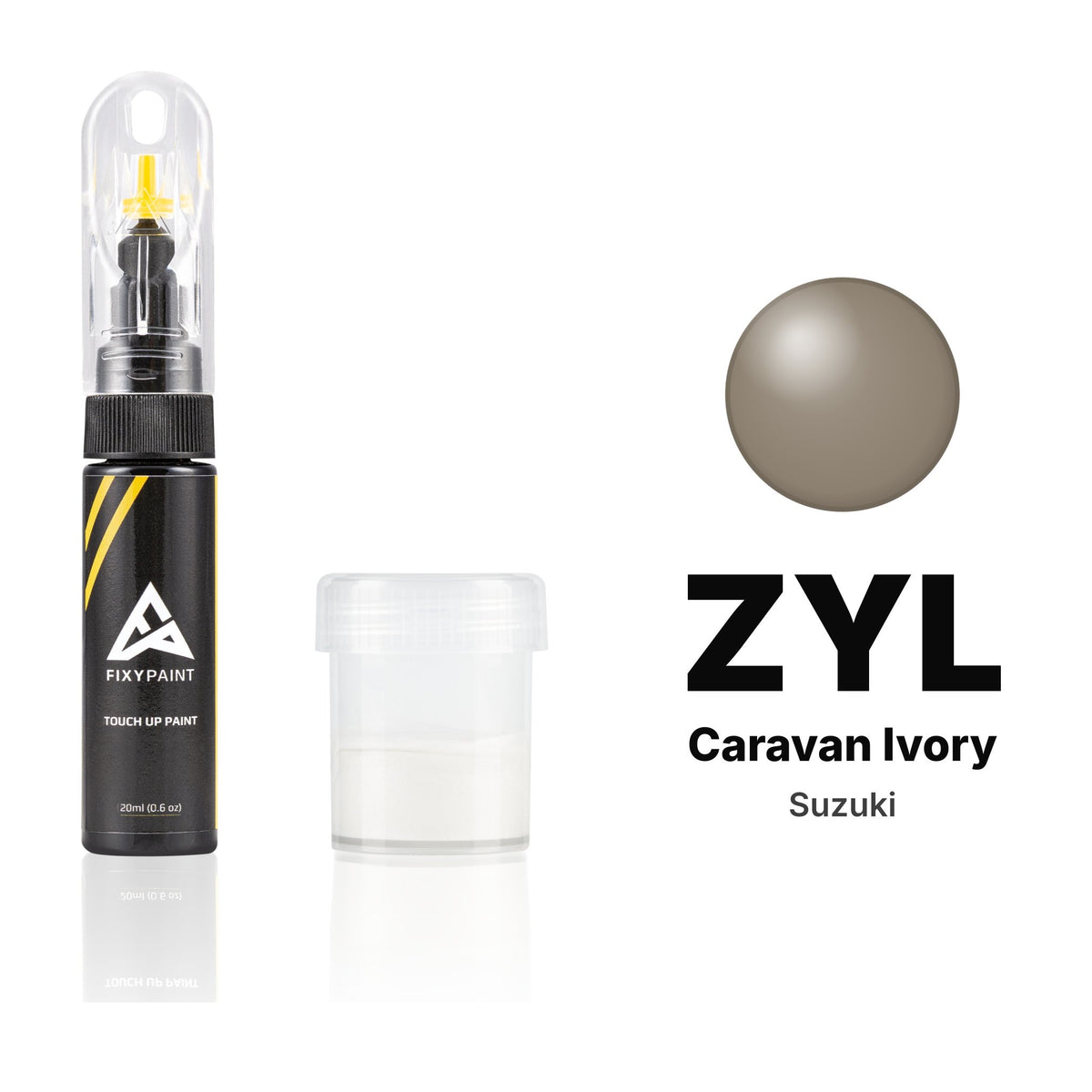 Touch-up paint for Suzuki ZYL Caravan Ivory, Standard kit