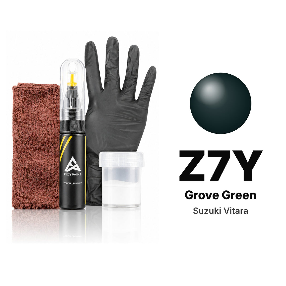 Touch-up paint for Suzuki Vitara Z7Y Grove Green, Complete kit