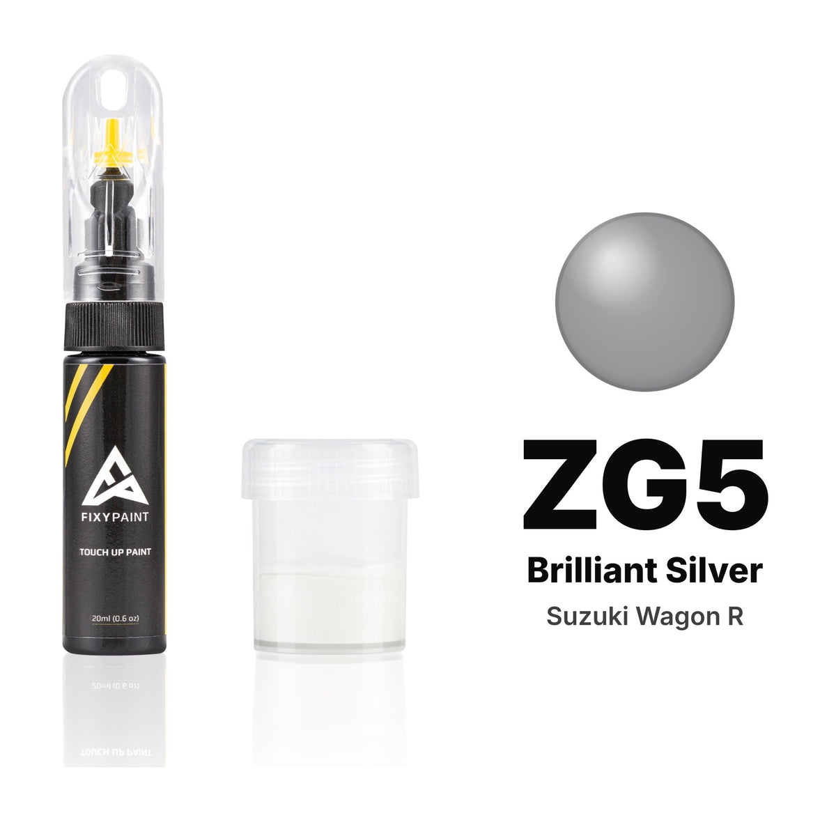 Touch-up paint for Suzuki Wagon R ZG5 Brilliant Silver, Standard kit