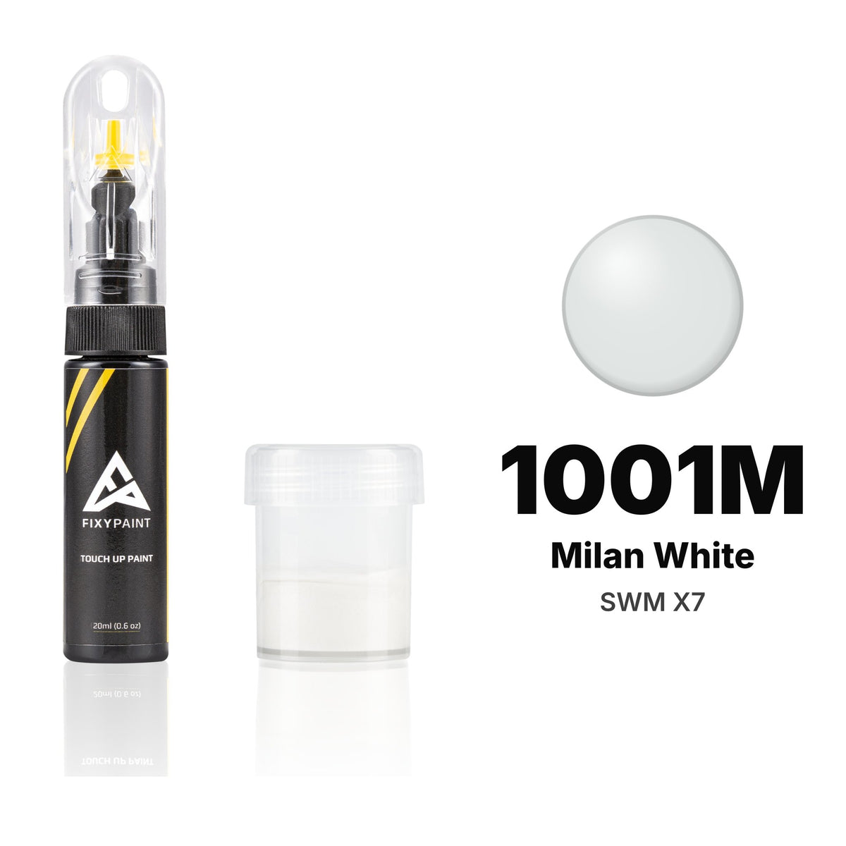 Peinture de retouche pour SWM X7 – 1001M Milan White (2023–2024), kit Standard