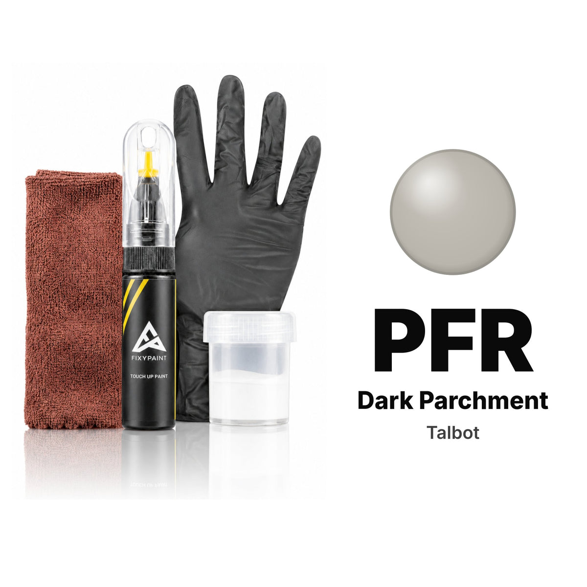 Touch-up paint for Talbot PFR Dark Parchment, Complete kit