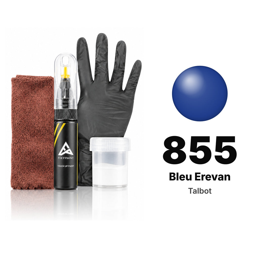 Touch-up paint for Talbot 855 Bleu Erevan, Complete kit