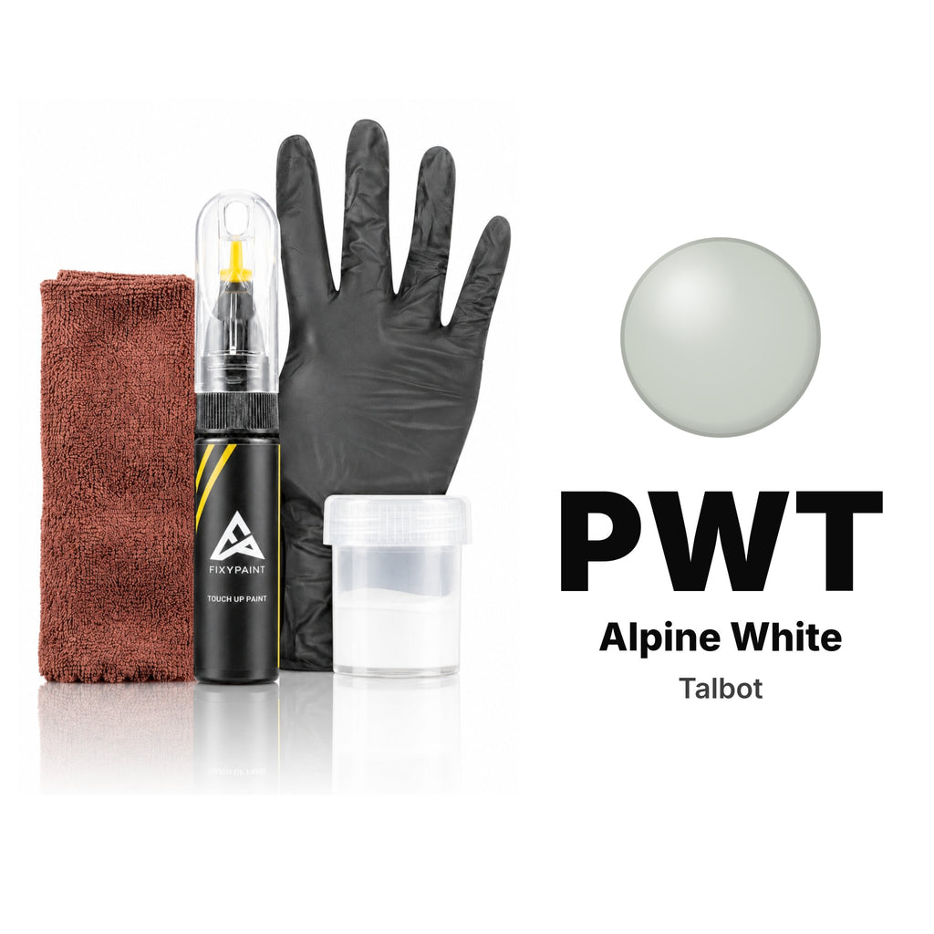 Touch-up paint for Talbot PWT Alpine White, Complete kit