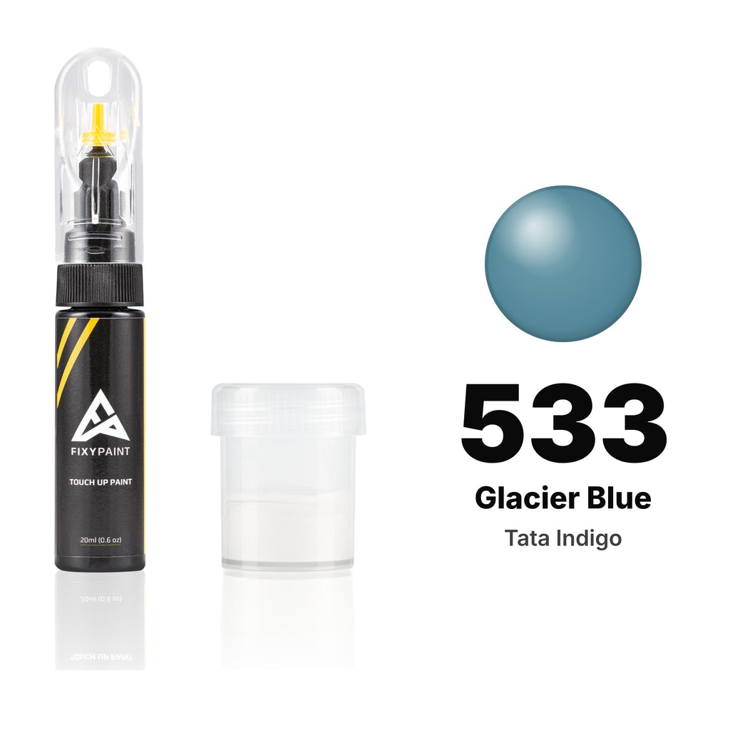 Touch-up paint for Tata Indigo 533 Glacier Blue, Standard kit