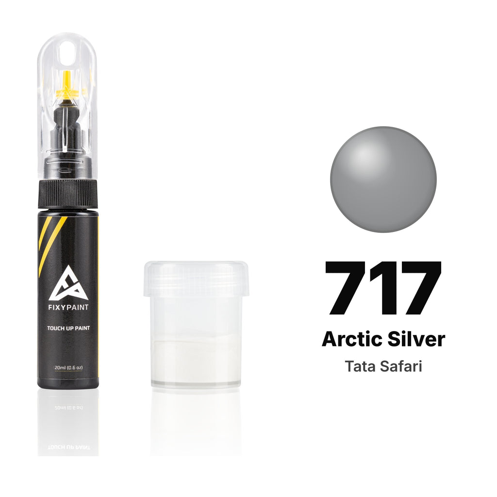 Touch-up paint for Tata Safari 717 Arctic Silver, Standard kit