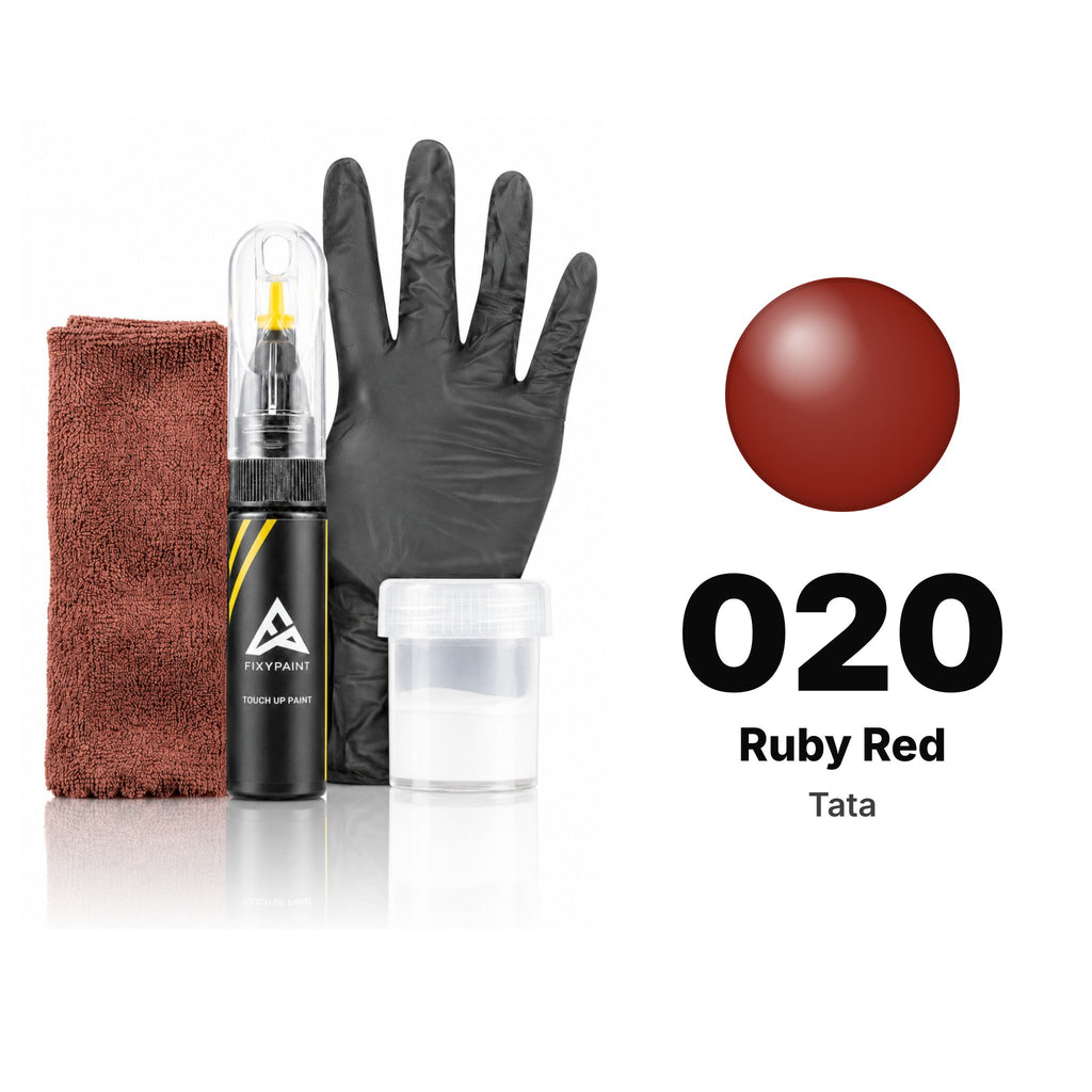 Touch-up paint for Tata 020 Ruby Red, Complete kit
