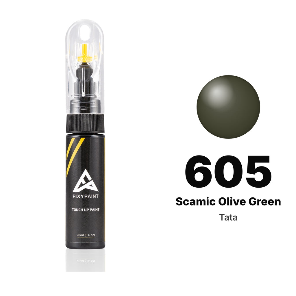 Touch-up paint for Tata 605 Scamic Olive Green, Basic kit
