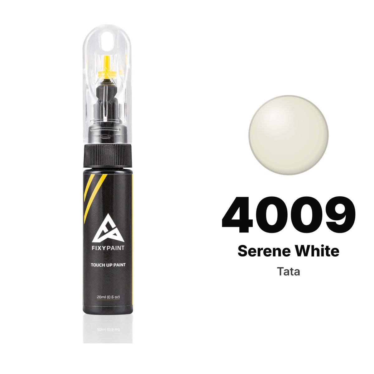 Touch-up paint for Tata 4009 Serene White, Basic kit