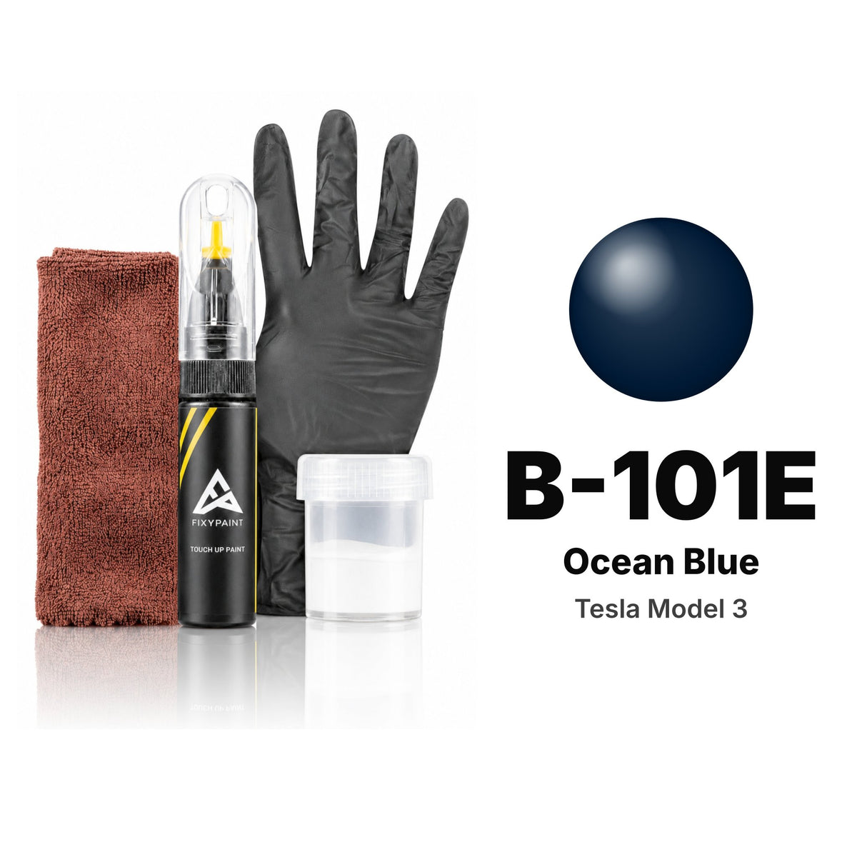 Touch-up paint for Tesla Model 3 B-101E Ocean Blue, Complete kit