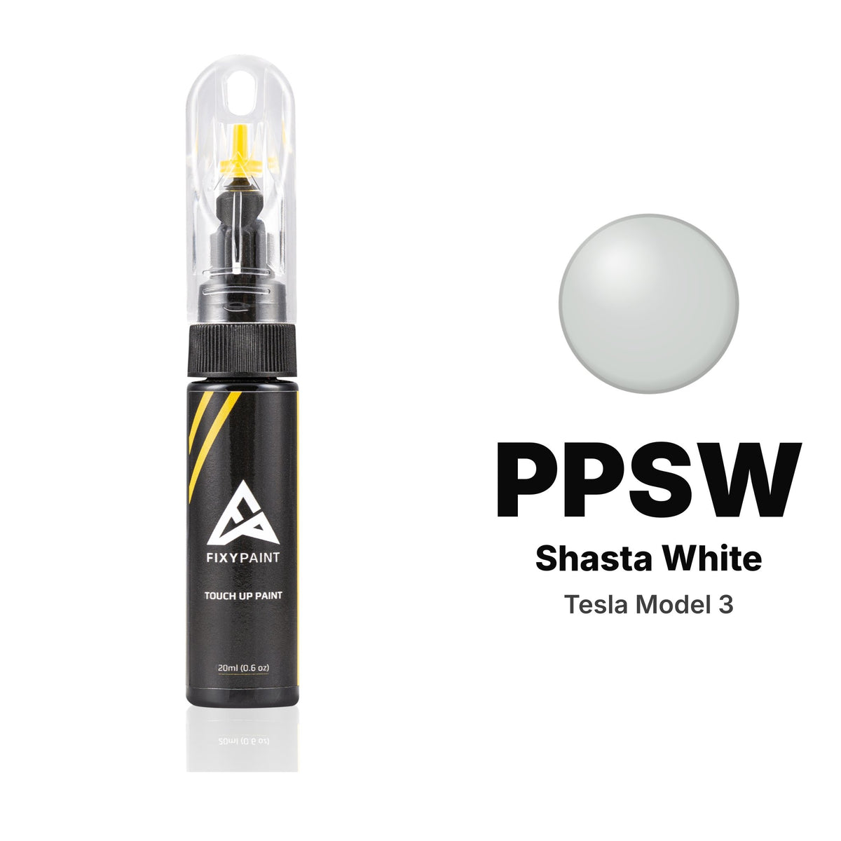 Tesla Model 3 PPSW Shasta White touch-up paint, Basic kit