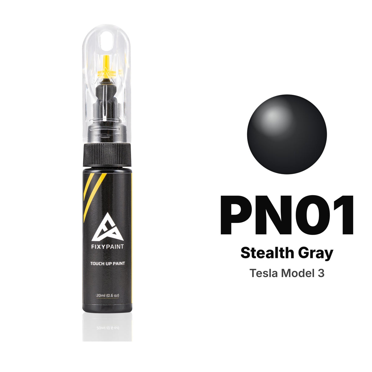 Tesla Model 3 PN01 Stealth Gray touch-up paint, Basic kit