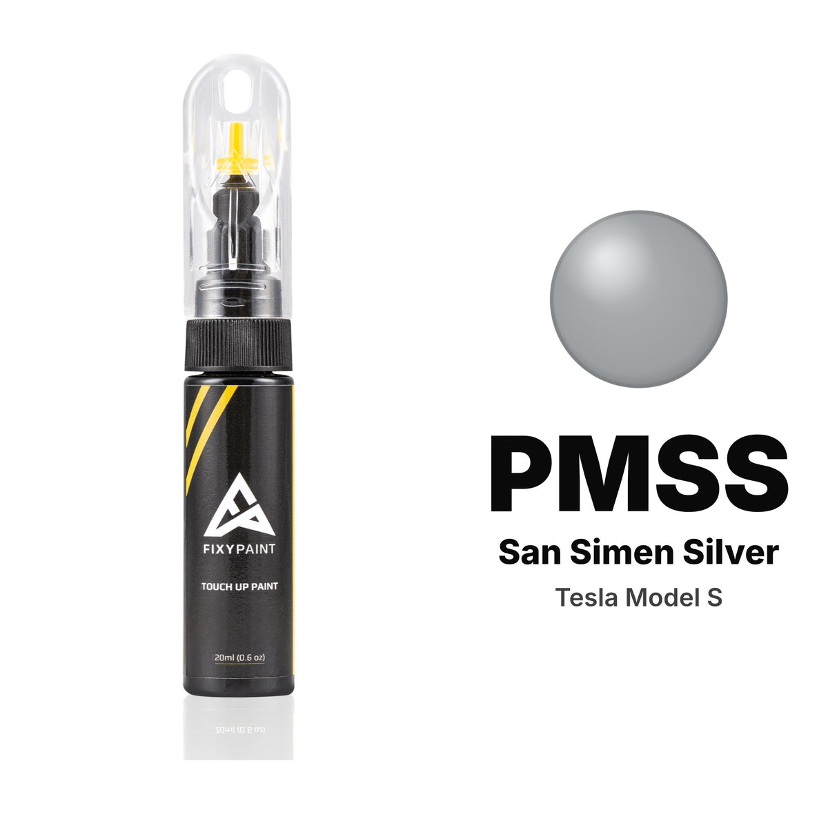Tesla Model S PMSS San Simen Silver touch-up paint, Basic kit