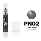 Pintura de retoque para Tesla Model X – PN02 Lunar Silver (desde 2024), kit Estándar
