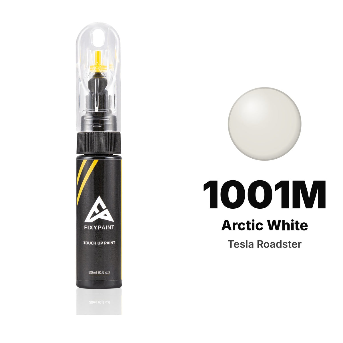 Touch-up paint for Tesla Roadster 1001M Arctic White, Basic kit
