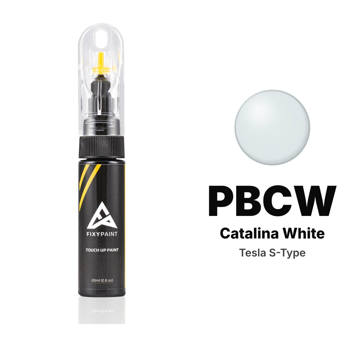 Tesla S-Type PBCW Catalina White touch-up paint, Basic kit