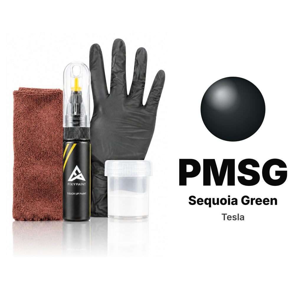 Touch-up paint for Tesla PMSG Sequoia Green, Complete kit