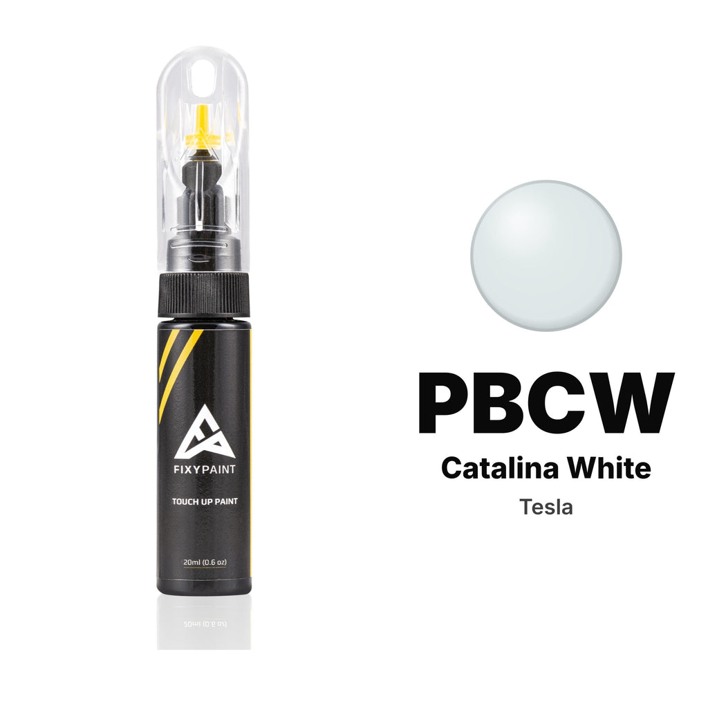 Touch-up paint for Tesla PBCW Catalina White, Basic kit