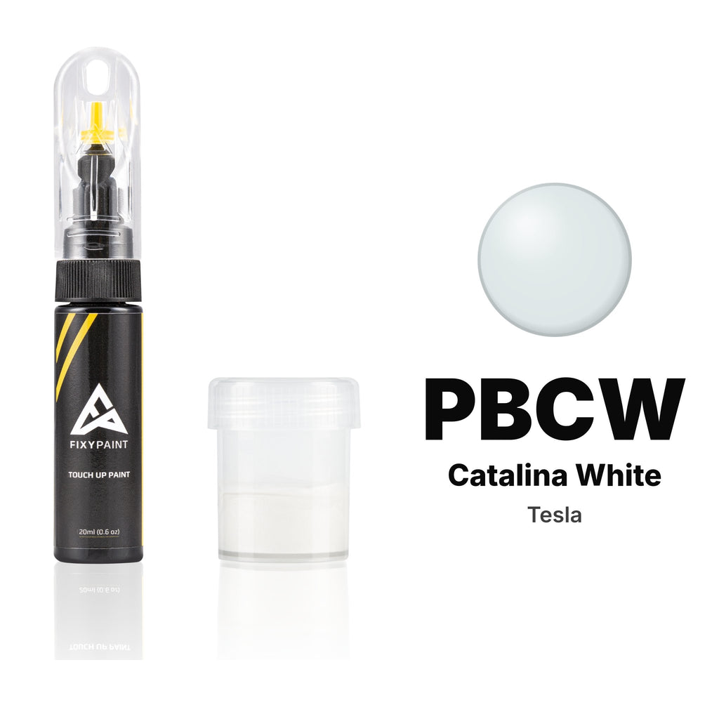 Touch-up paint for Tesla PBCW Catalina White, Standard kit