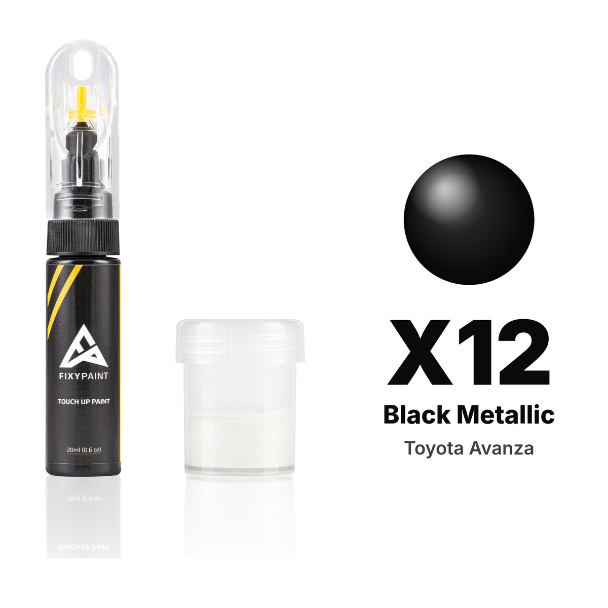 Touch-up paint for Toyota Avanza X12 Black Metallic, Standard kit