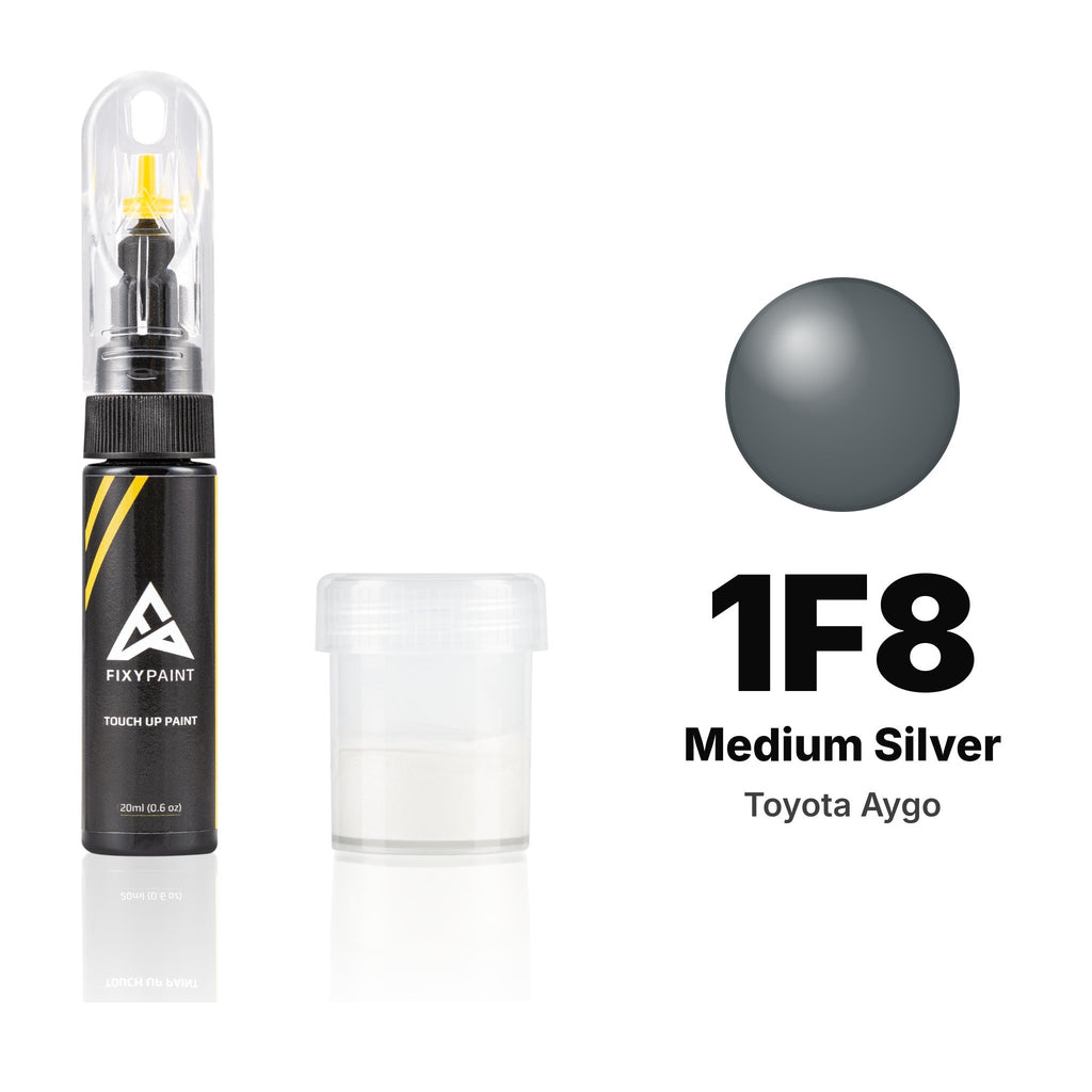 Touch-up paint for Toyota Aygo 1F8 Medium Silver, Standard kit