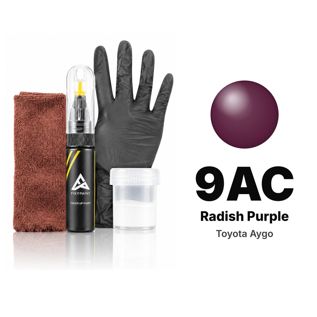 Touch-up paint for Toyota Aygo 9AC Radish Purple, Complete kit