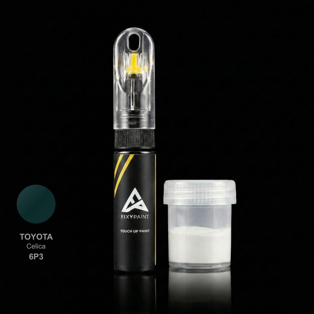 Toyota Celica touch up paint kit - DARK GREEN 6P3 scratch repair