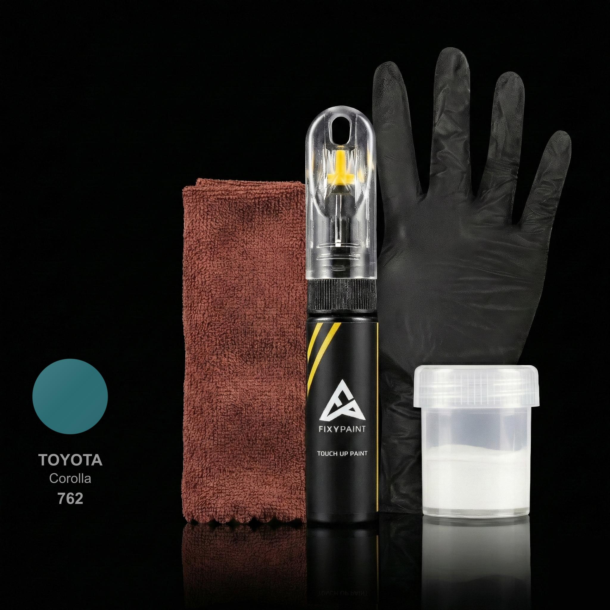 Toyota Corolla touch up paint kit - BLUE AQUA 762 scratch repair