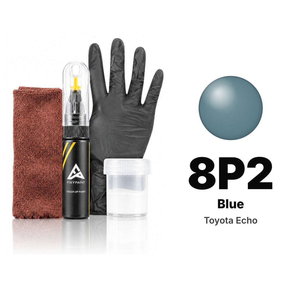 Touch-up paint for Toyota Echo 8P2 Blue, Complete kit