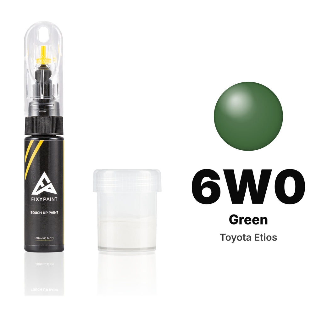 Touch-up paint for Toyota Etios 6W0 Green, Standard kit