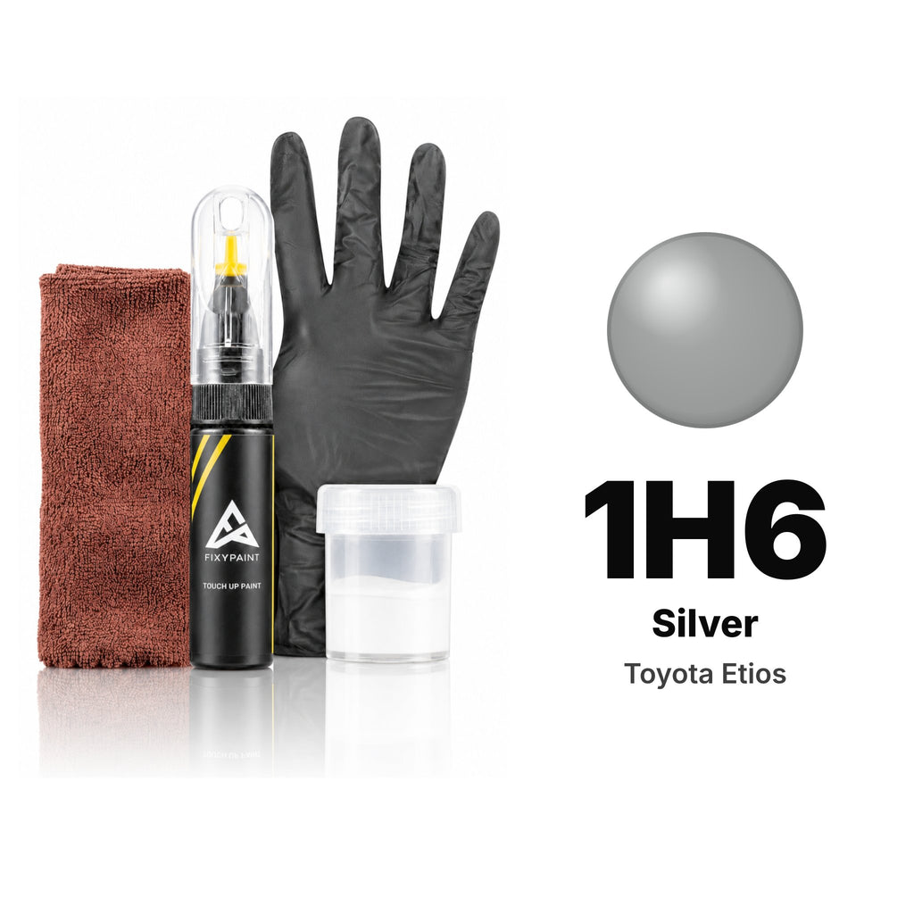 Touch-up paint for Toyota Etios 1H6 Silver, Complete kit
