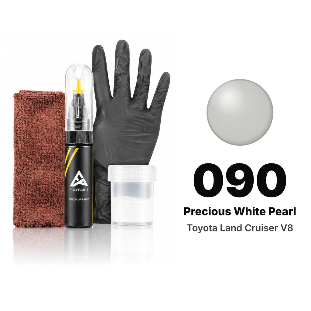 Peinture de retouche pour Toyota Land Cruiser V8 – 090 Precious White Pearl (2022), kit Complet