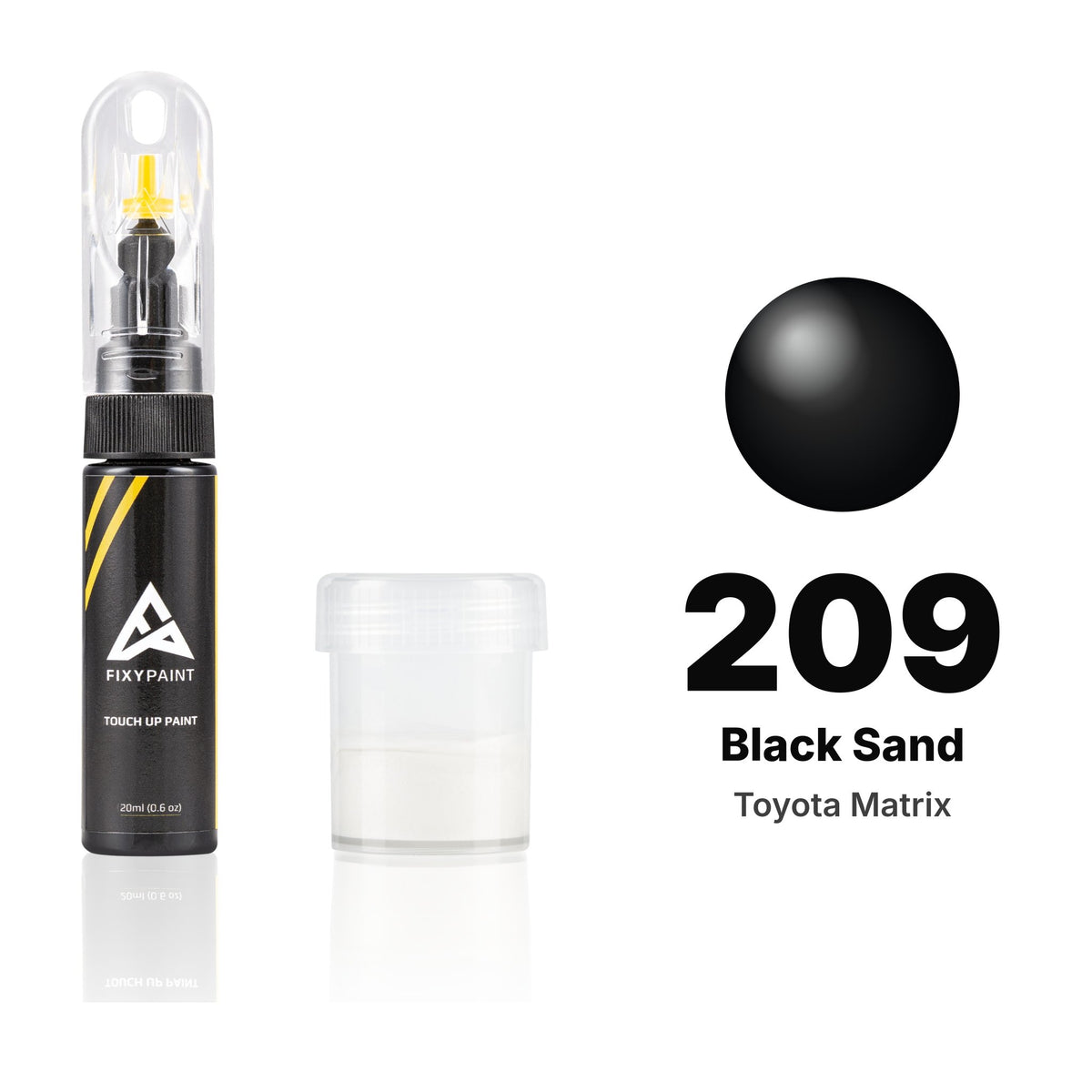 Touch-up paint for Toyota Matrix 209 Black Sand, Standard kit