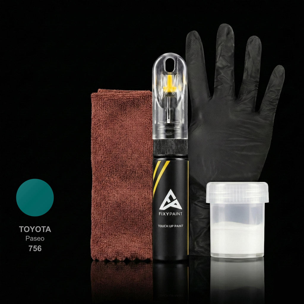Toyota Paseo touch up paint kit - TURQUOISE 756 scratch repair
