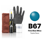 Touch-up paint for Toyota Passo B67 Fine Blue Mica, Complete kit