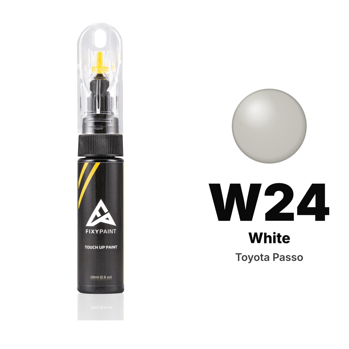 Touch-up paint for Toyota Passo W24 White, Basic kit