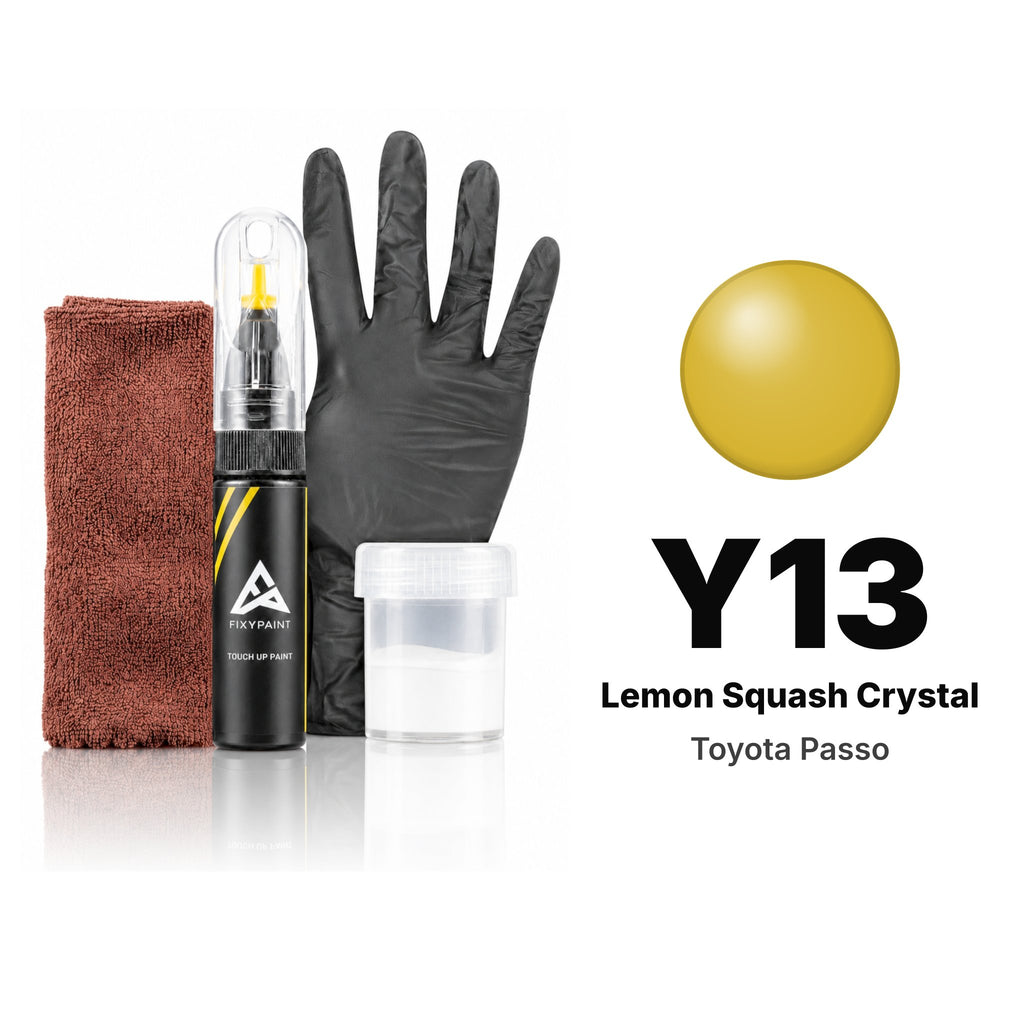 Touch-up paint for Toyota Passo Y13 Lemon Squash Crystal, Complete kit