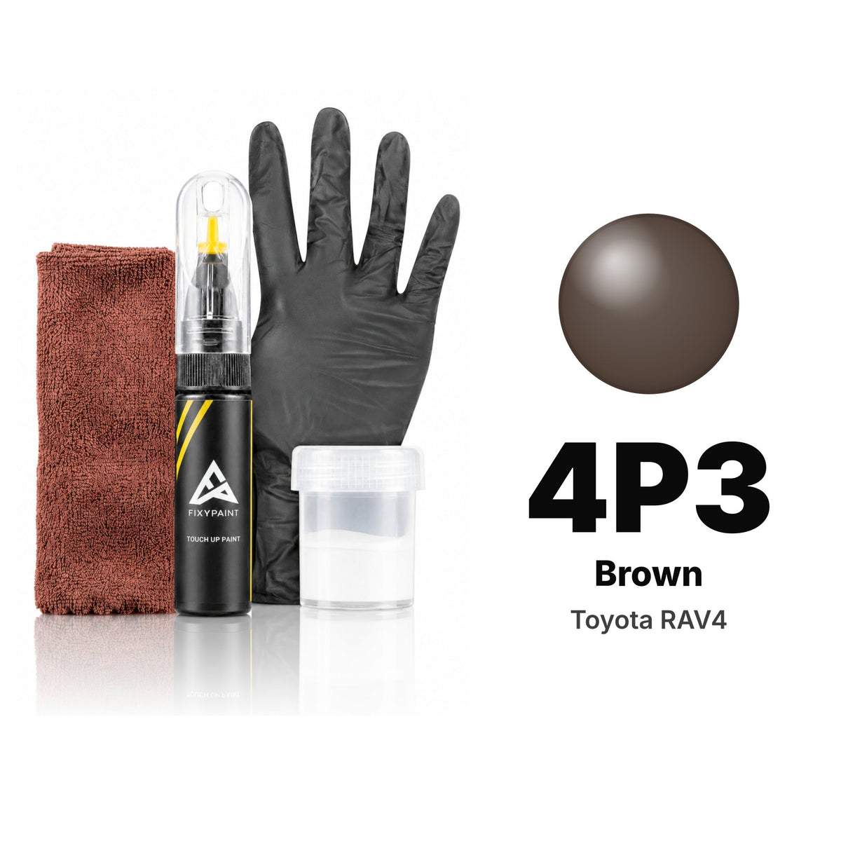 Lackstift für Toyota RAV4 – 4P3 Brown (1998–1999), Set Komplett