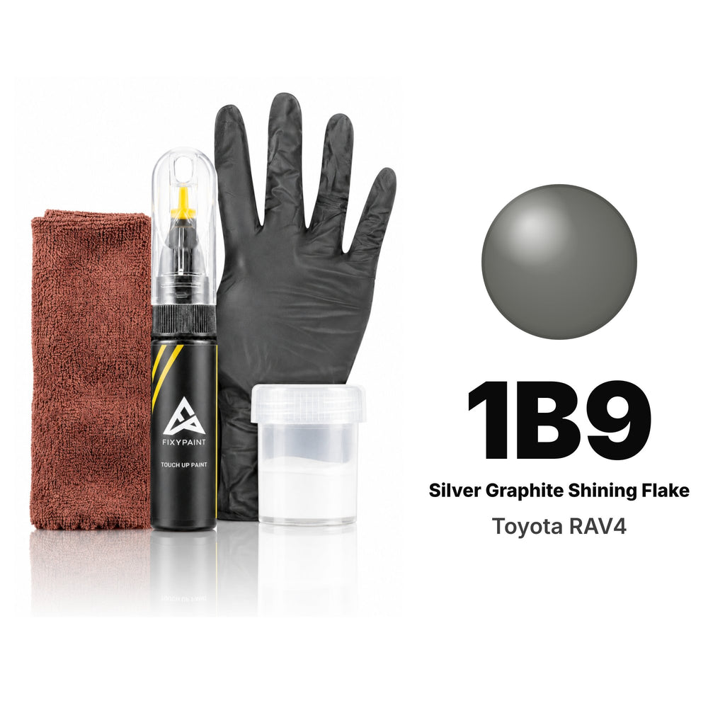 Touch-up paint for Toyota RAV4 1B9 Silver Graphite Shining Flake, Complete kit