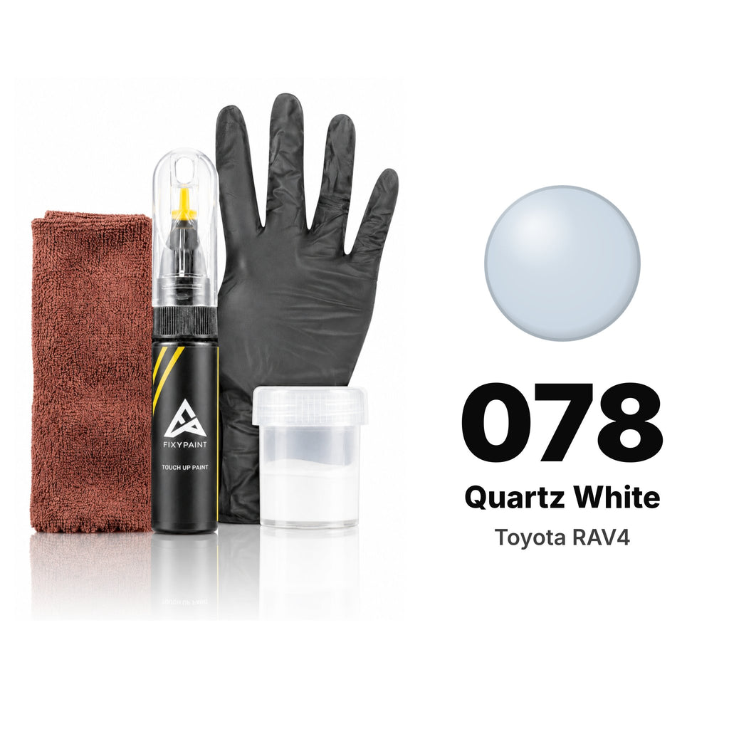 Touch-up paint for Toyota RAV4 078 Quartz White, Complete kit