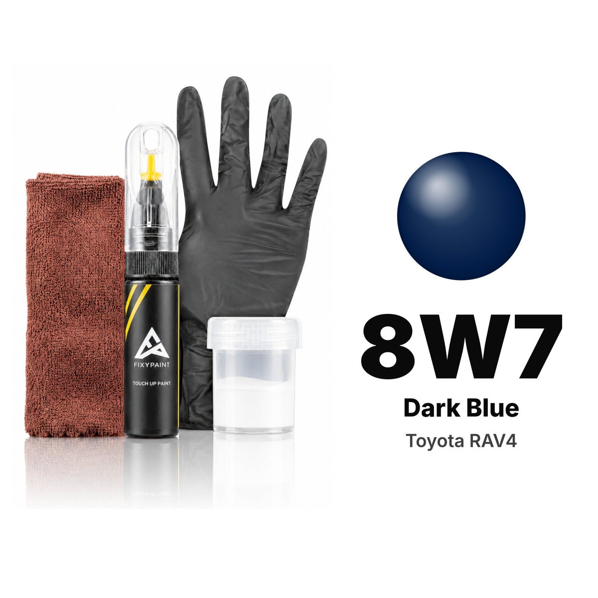 Touch-up paint for Toyota RAV4 8W7 Dark Blue, Complete kit