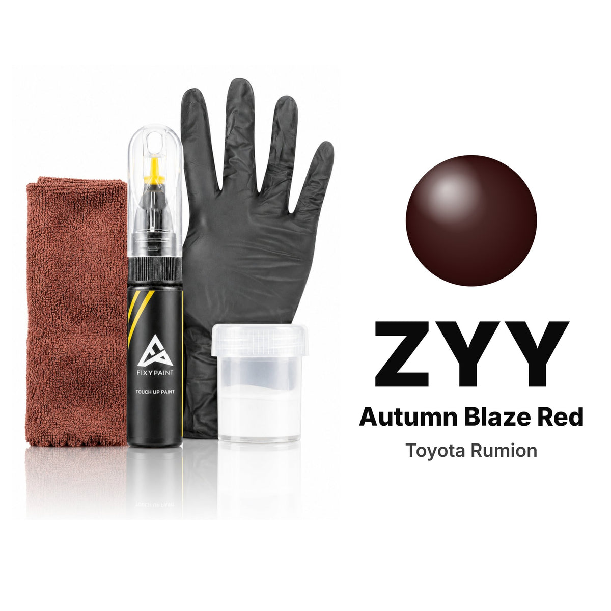 Touch-up paint for Toyota Rumion ZYY Autumn Blaze Red, Complete kit