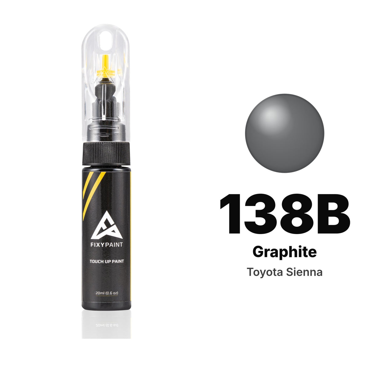 Toyota Sienna 138B Graphite touch-up paint, Basic kit