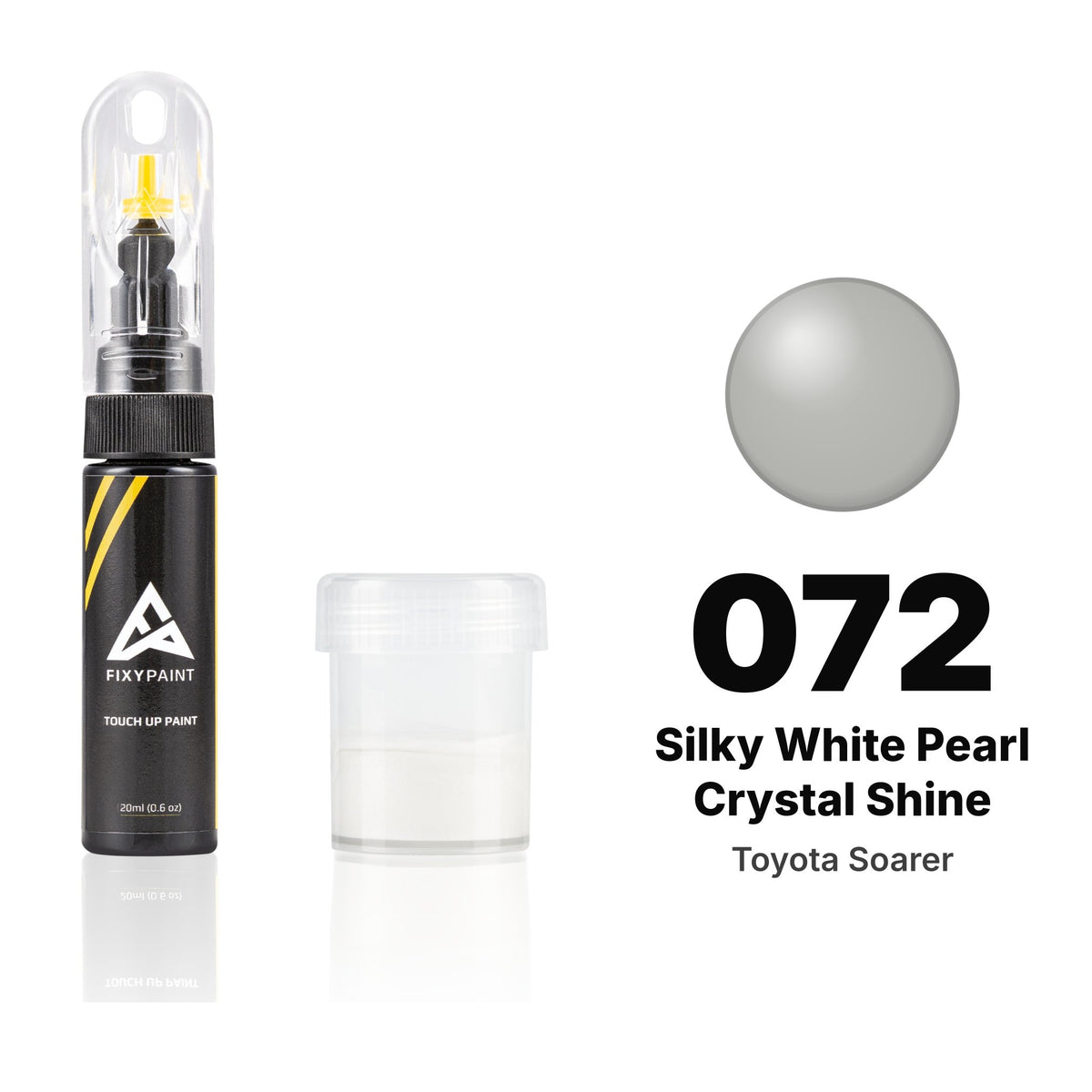 Touch-up paint for Toyota Soarer 072 Silky White Pearl Crystal Shine, Standard kit