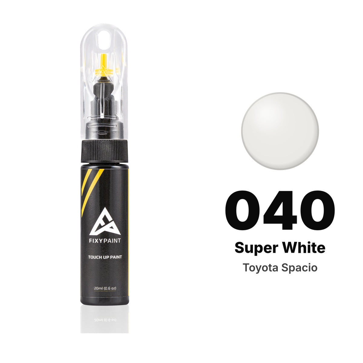 Toyota Spacio 040 Super White touch-up paint, Basic kit