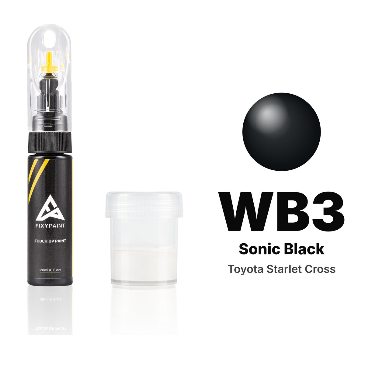 Touch-up paint for Toyota Starlet Cross WB3 Sonic Black, Standard kit