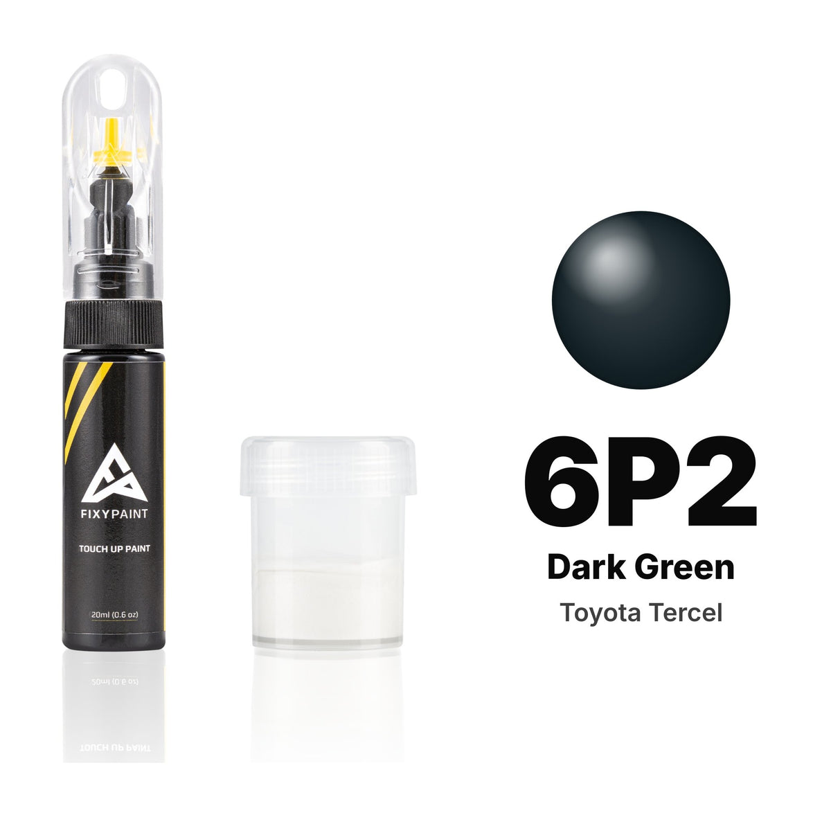 Touch-up paint for Toyota Tercel 6P2 Dark Green, Standard kit