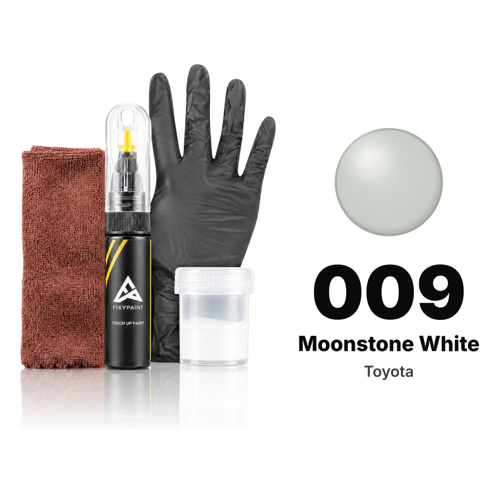 Touch-up paint for Toyota 009 Moonstone White, Complete kit
