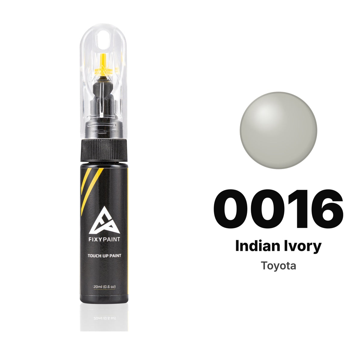 Pintura de retoque para Toyota – 0016 Indian Ivory (todos los modelos, 1972–1975), kit Básico