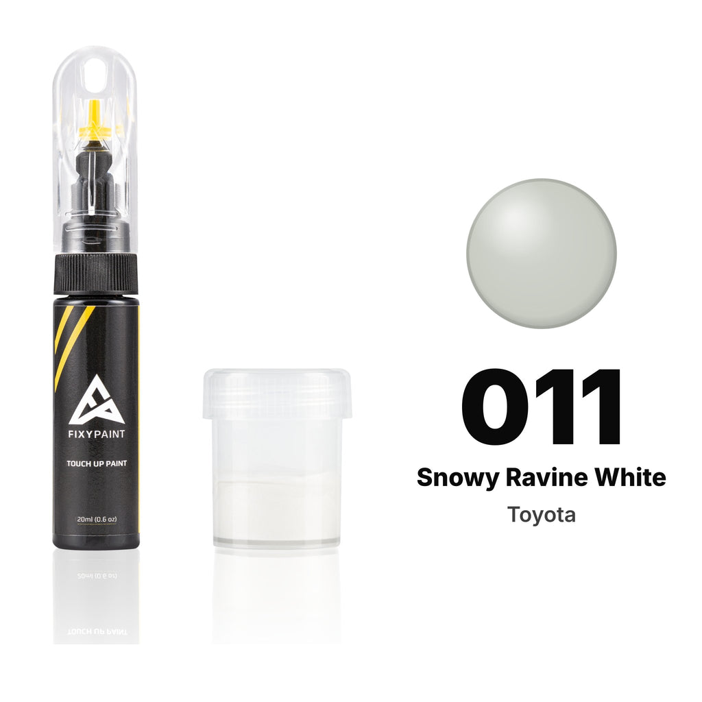 Pintura de retoque para Toyota – 011 Snowy Ravine White (todos los modelos, 1972–1975), kit Estándar